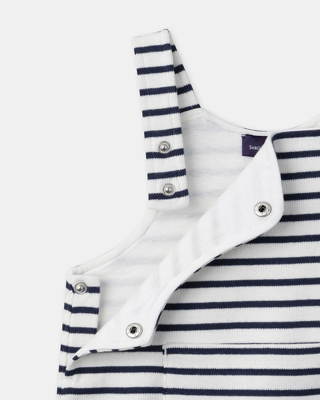 Striped dungarees Navy blue colour  Sergent Major