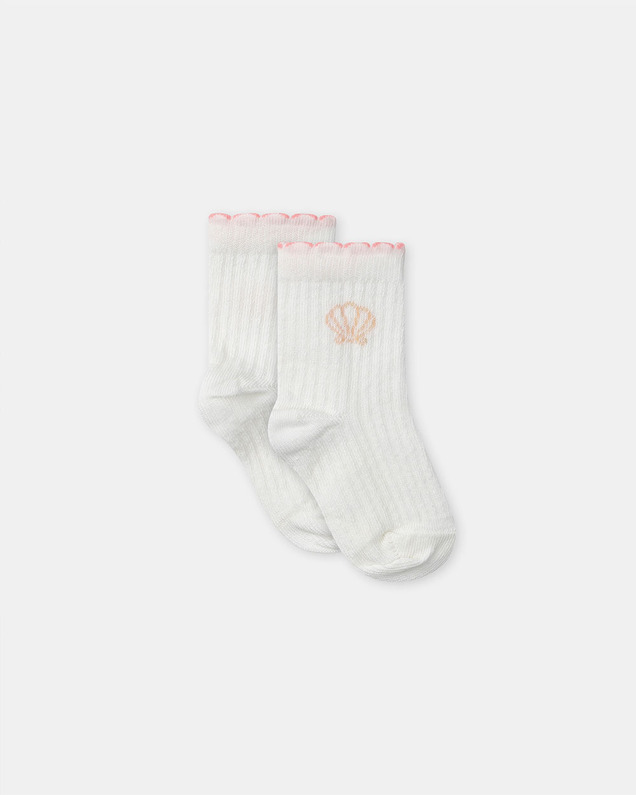Ribbed shell socks Ecru colour  Sergent Major