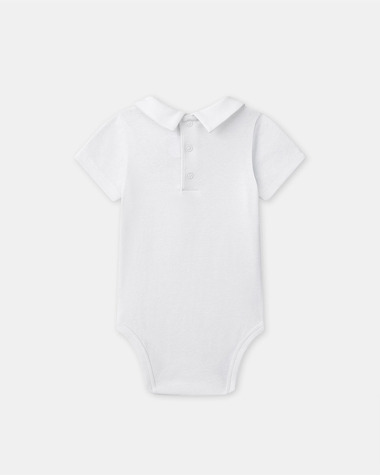 Striped dungarees and bodysuit set Beige colour  Sergent Major