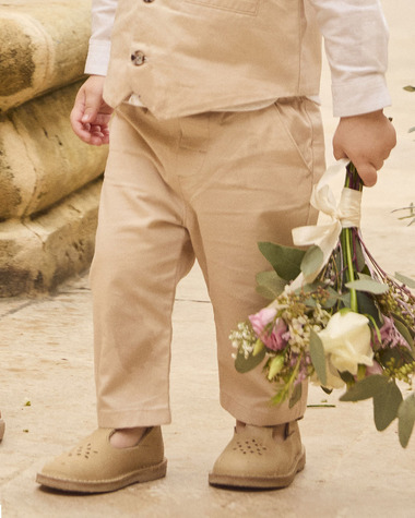 Straight-leg twill trousers Beige colour  Sergent Major