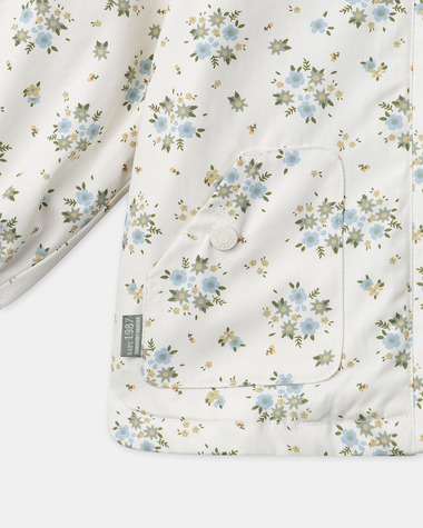 3-in-1 raincoat with floral print Ecru colour  Sergent Major