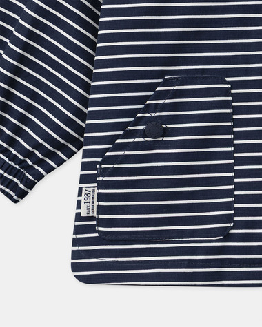 3-in-1 striped raincoat Navy blue colour  Sergent Major