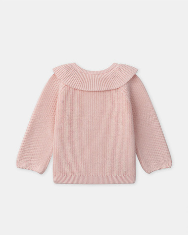 Button-up jumper with collar Light pink colour  Sergent Major