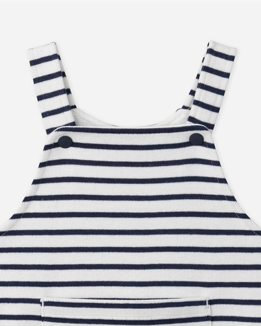Striped dungarees Navy blue colour  Sergent Major