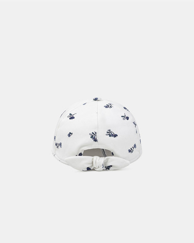 Floral print cap Ecru colour  Sergent Major