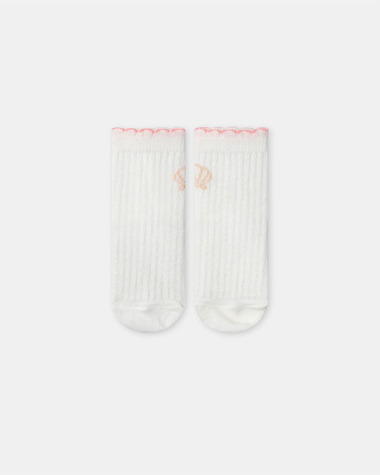 Ribbed shell socks Ecru colour  Sergent Major