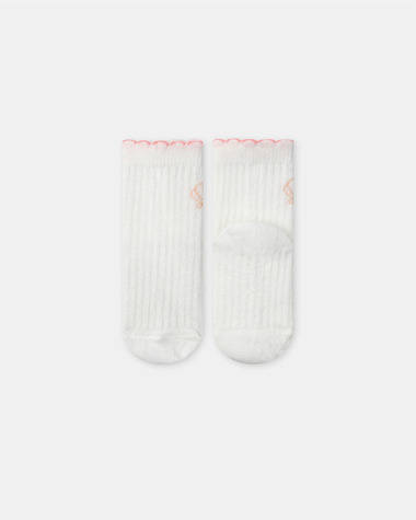 Ribbed shell socks Ecru colour  Sergent Major