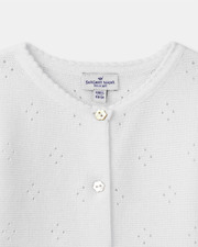 Openwork knit cardigan Ecru colour Sergent Major