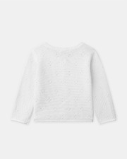 Openwork knit cardigan Ecru colour Sergent Major