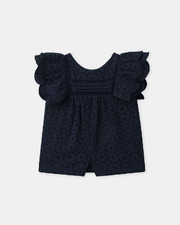 Short ruffled jumpsuit Navy blue colour  Sergent Major