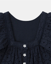 Short ruffled jumpsuit Navy blue colour  Sergent Major