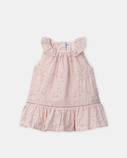 Floral embroidered dress Pink colour Sergent Major