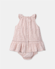 Floral embroidered dress Pink colour Sergent Major