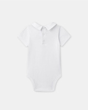 Striped dungarees and bodysuit set Beige colour  Sergent Major