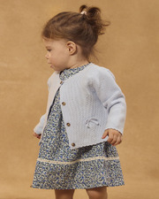 Cardigan with knots Blue colour  Sergent Major
