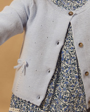 Cardigan with knots Blue colour  Sergent Major