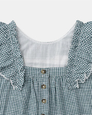 Fancy gingham playsuit Blue colour  Sergent Major
