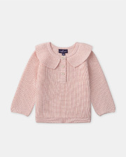 Button-up jumper with collar Light pink colour  Sergent Major