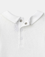 Long-sleeved bodysuit with collar Ecru colour  Sergent Major