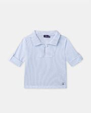 Striped shirt with roll-up sleeves Blue colour  Sergent Major