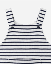 Striped dungarees Navy blue colour  Sergent Major