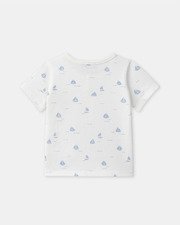 Boat print T-shirt Ecru colour  Sergent Major