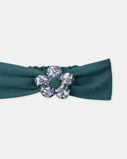 Headband with 3D flower Teal colour  Sergent Major