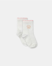Ribbed shell socks Ecru colour  Sergent Major