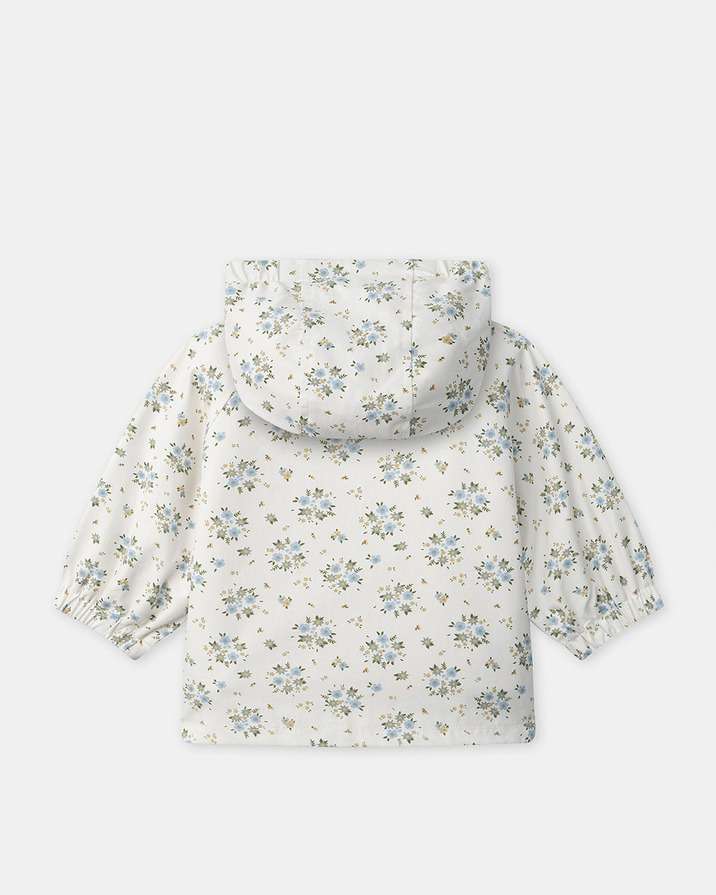 3-in-1 raincoat with floral print Ecru colour  Sergent Major