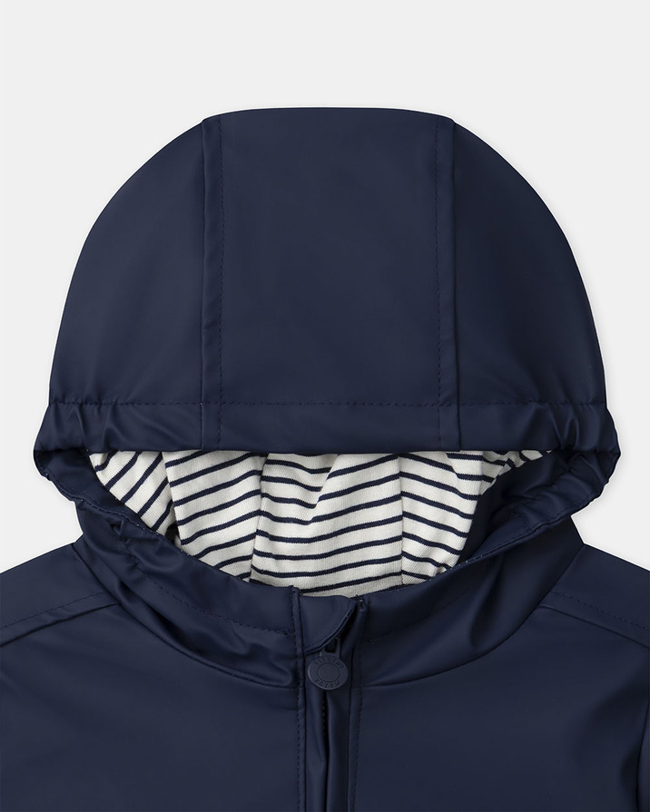 Unisex mid-season raincoat Navy blue colour Sergent Major