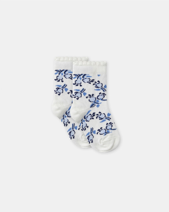 Set of 3 pairs of berry print socks Blue colour  Sergent Major