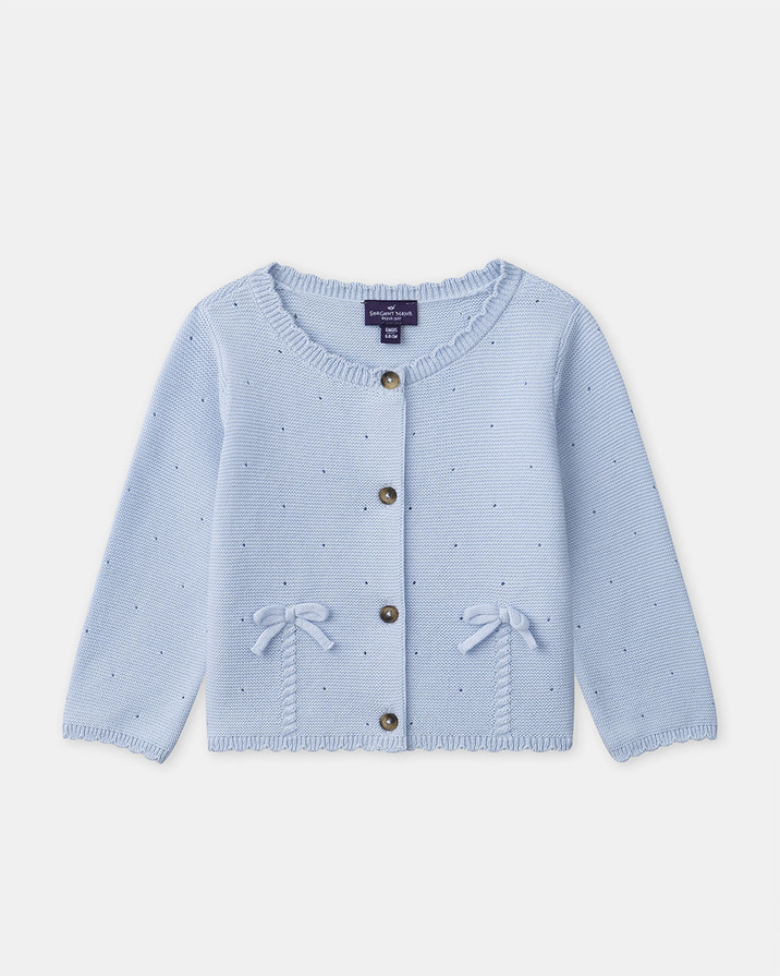 Cardigan with knots Blue colour  Sergent Major