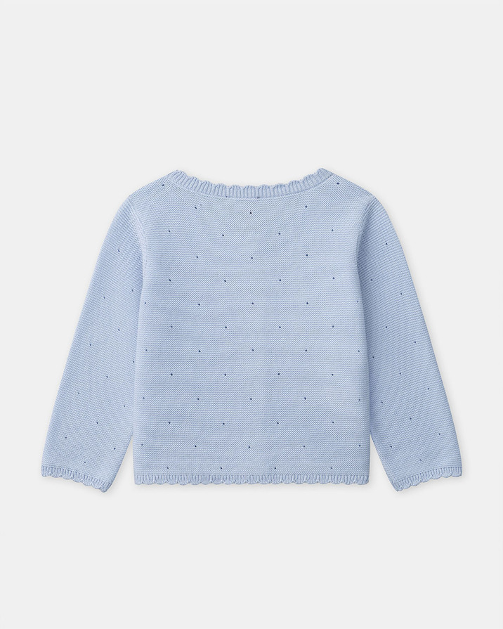 Cardigan with knots Blue colour  Sergent Major