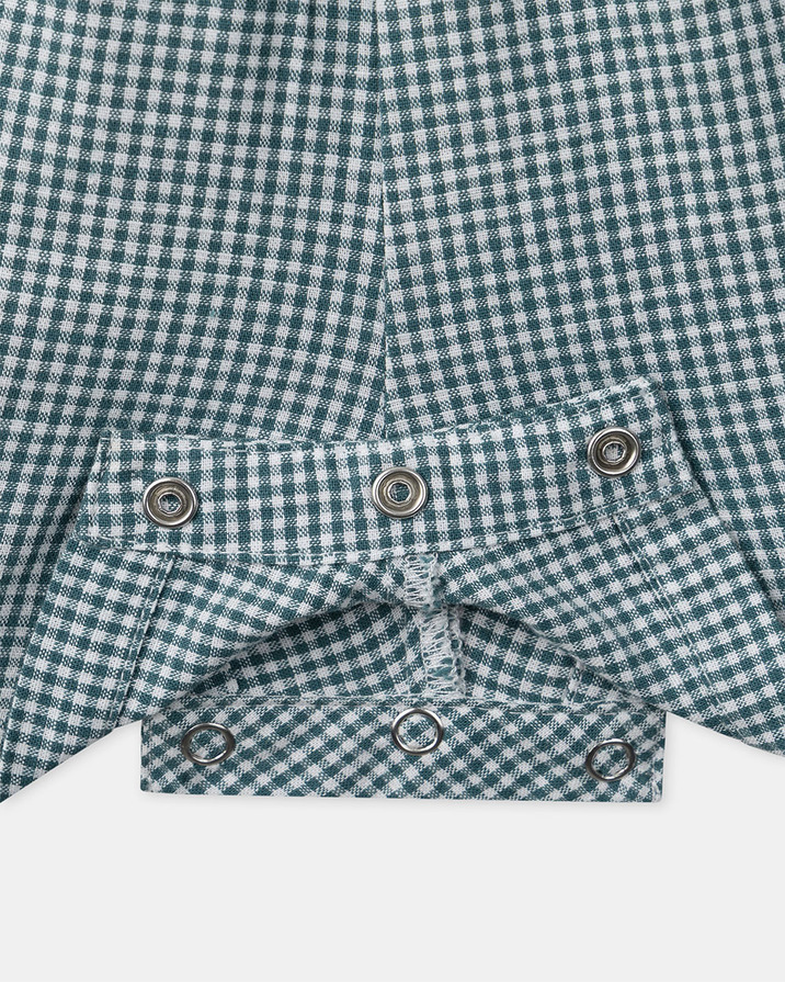 Fancy gingham playsuit Blue colour  Sergent Major