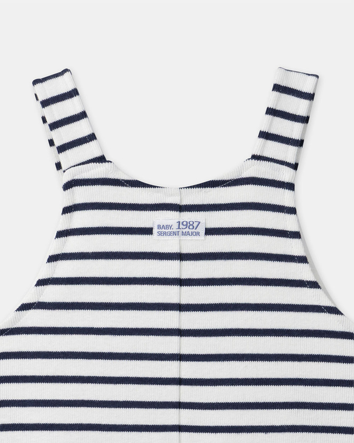 Striped dungarees Navy blue colour  Sergent Major