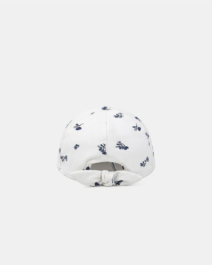 Floral print cap Ecru colour  Sergent Major