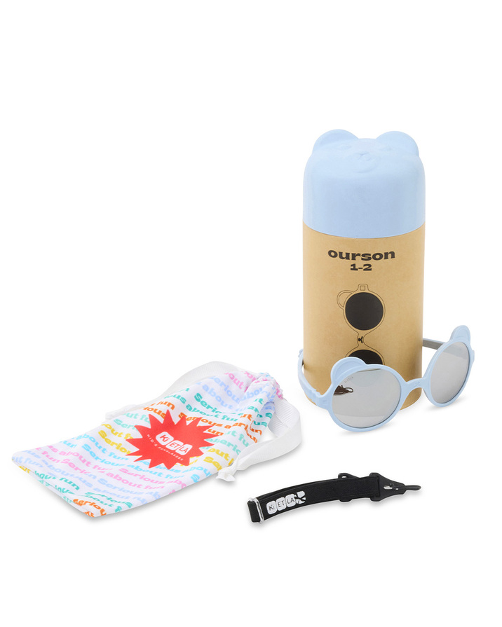 Baby sunglasses Ourson 1-2 years Light blue colour  Ki Et La