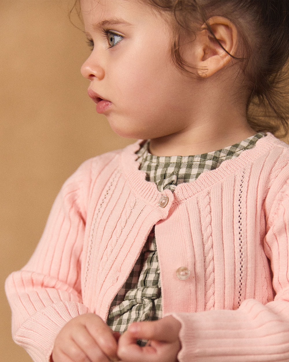 Openwork knit cardigan Light pink colour  Sergent Major