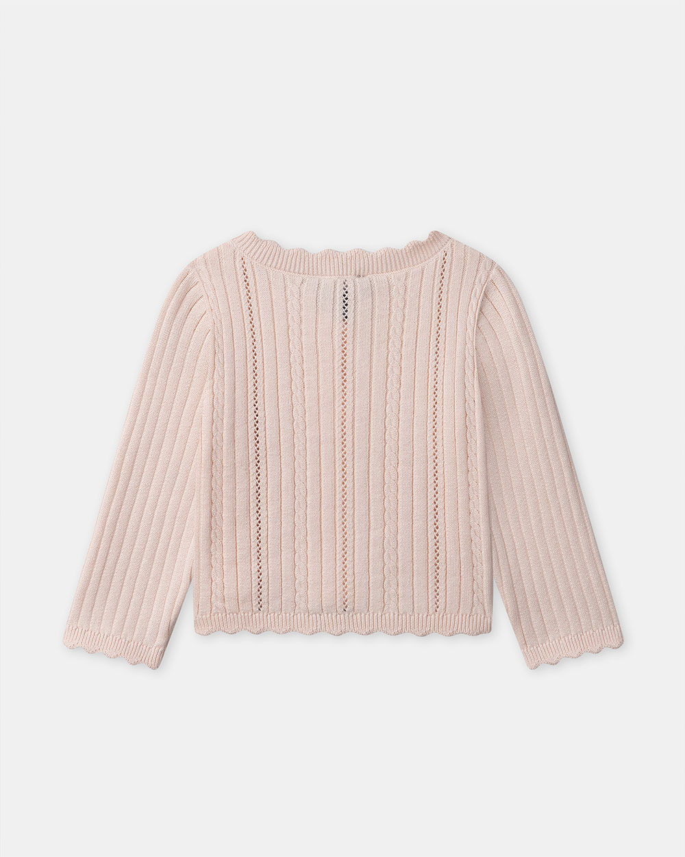 Openwork knit cardigan Light pink colour  Sergent Major