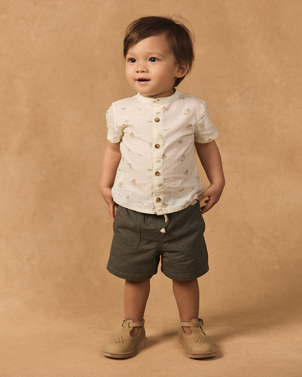 Twill summer shorts Khaki colour  Sergent Major