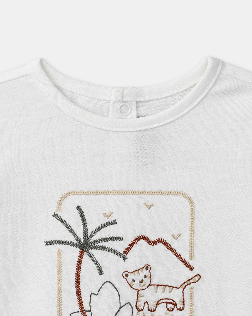 Jungle print T-shirt Ecru colour  Sergent Major