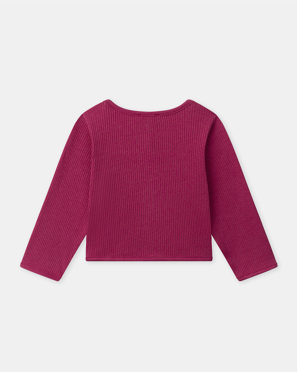 Ribbed knit cardigan Fuchsia pink colour  Sergent Major