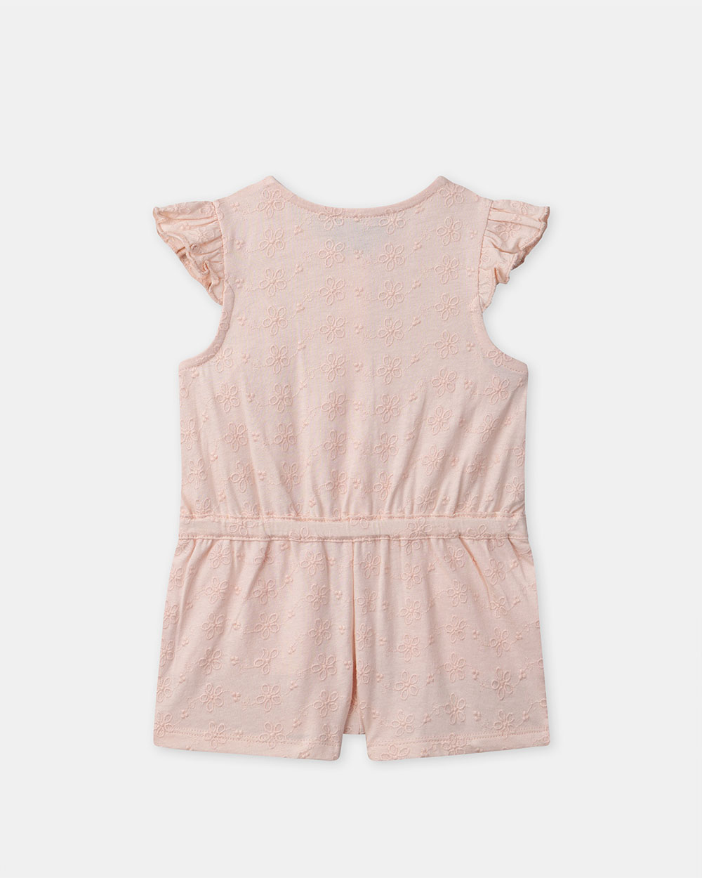 Short jumpsuit with floral embroidery Light pink colour  Sergent Major