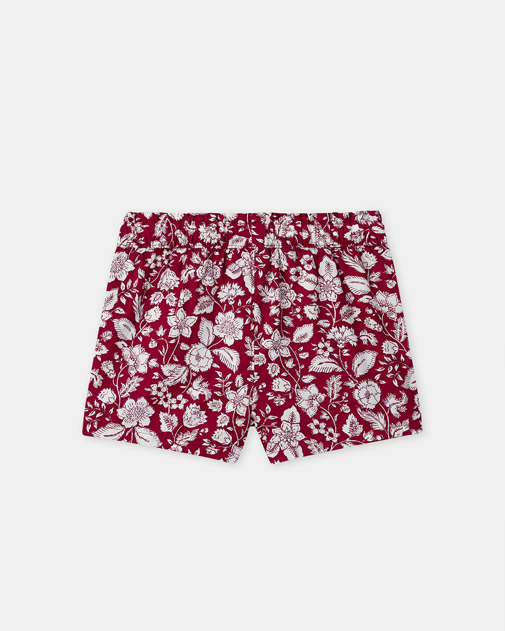 Floral print blouse and shorts set Fuchsia pink colour  Sergent Major