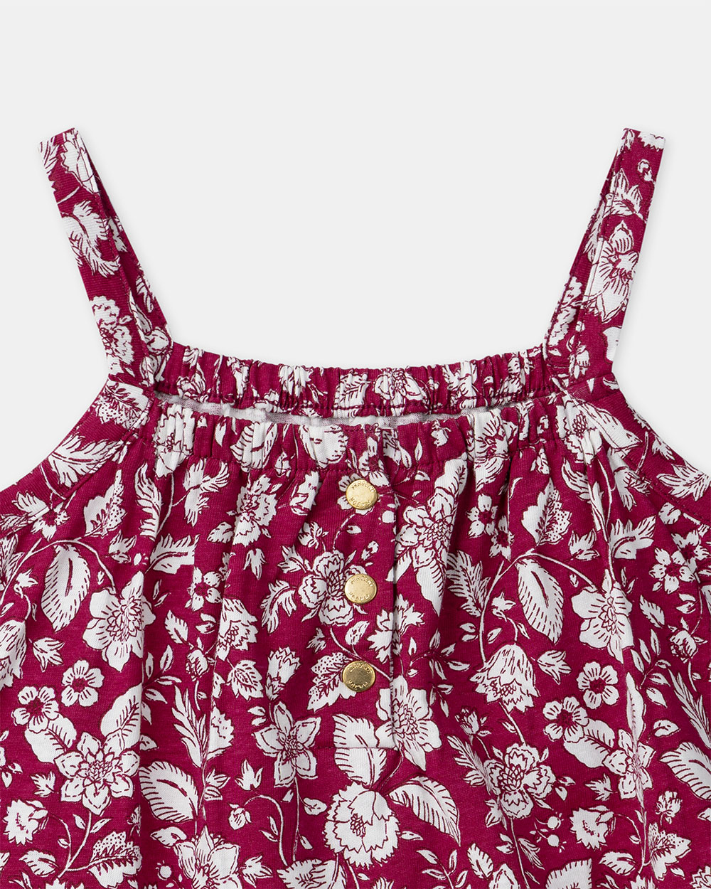 Dress with built-in floral-print bodysuit Fuchsia pink colour  Sergent Major