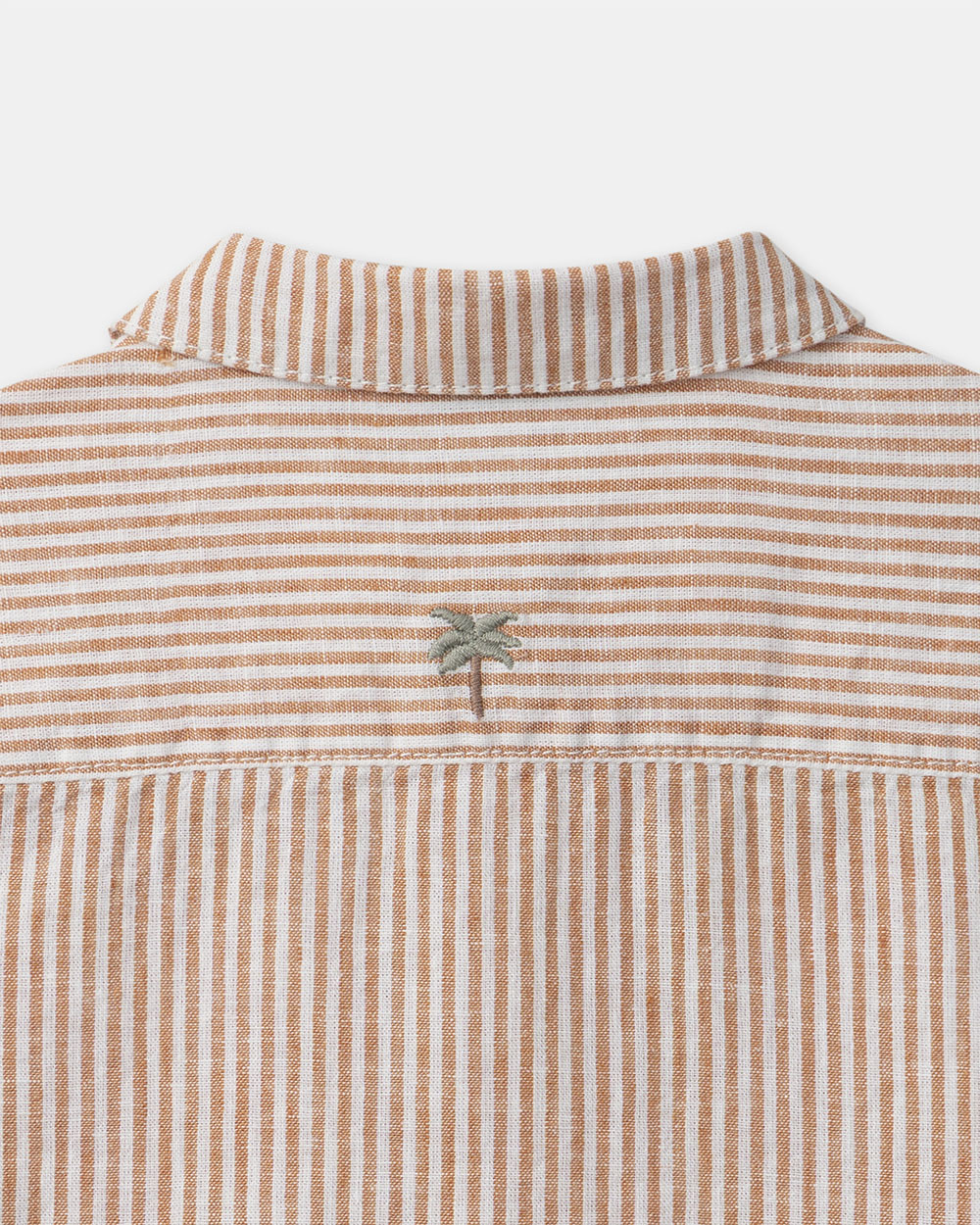 Short-sleeved striped shirt Orange colour  Sergent Major