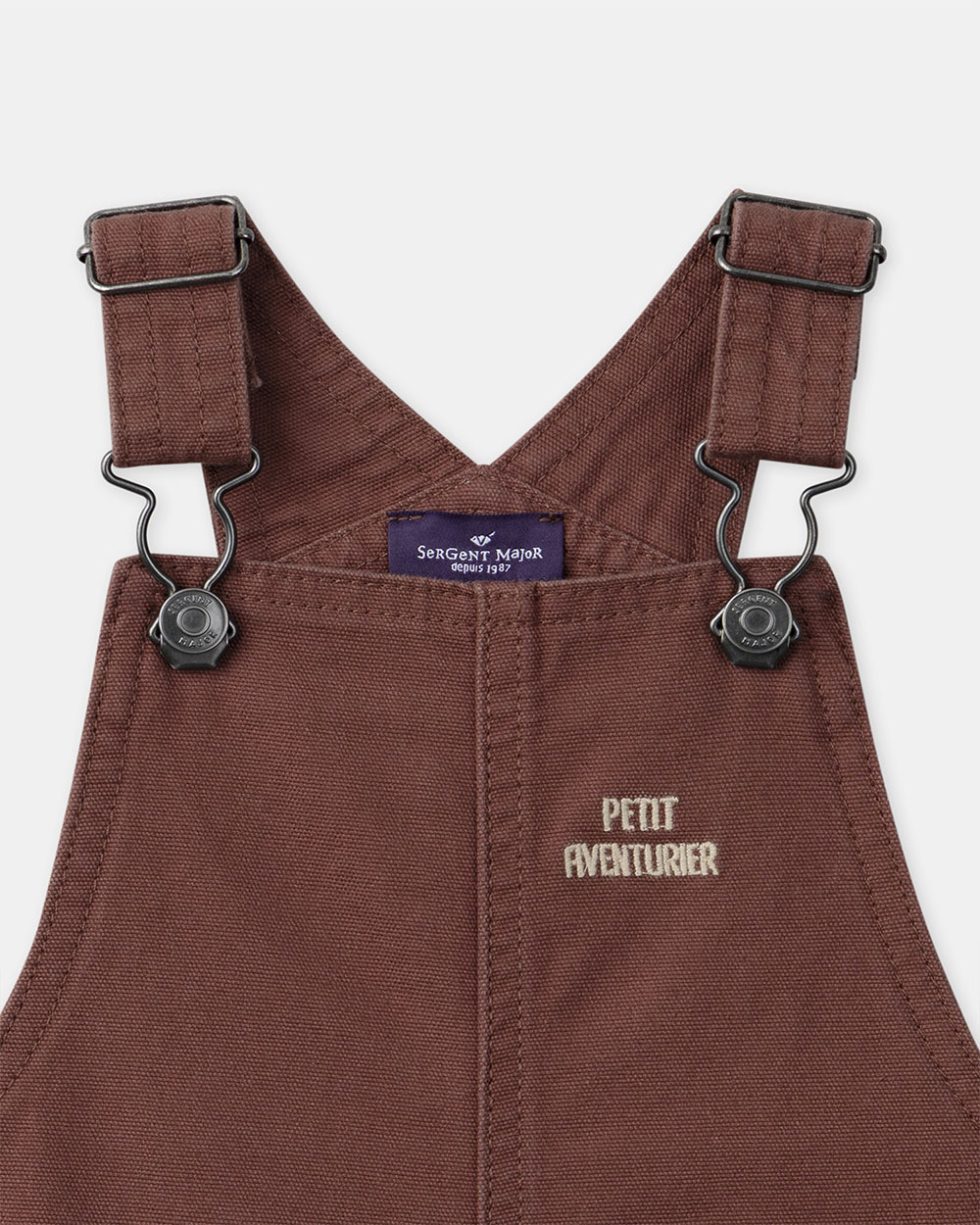 &ldquo;Little Adventurer&rdquo; short overalls Brown colour  Sergent Major