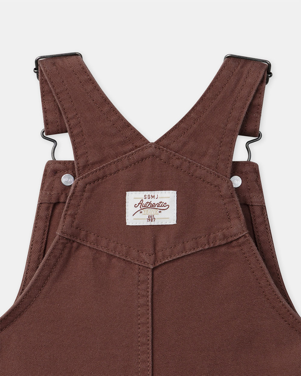 &ldquo;Little Adventurer&rdquo; short overalls Brown colour  Sergent Major