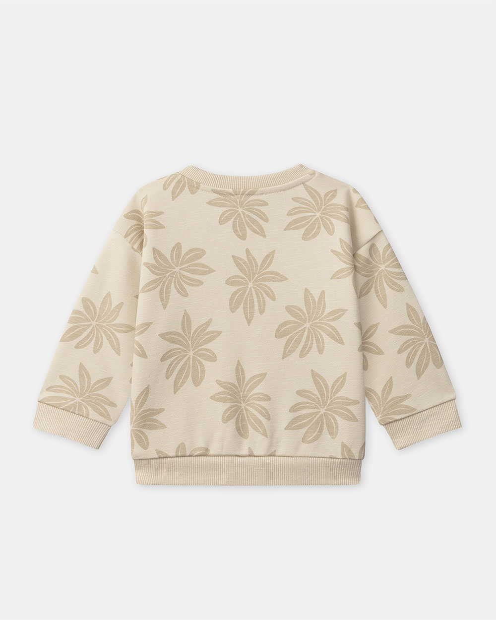 Palm tree print fleece sweatshirt Beige colour  Sergent Major