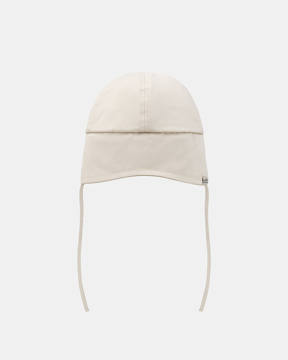 Bear-print neck-covering cap Beige colour Sergent Major